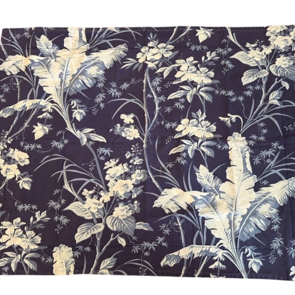 Pottery Barn Bed + Bath Botanical Palm Floral Coastal Cottage Pillow Sham King